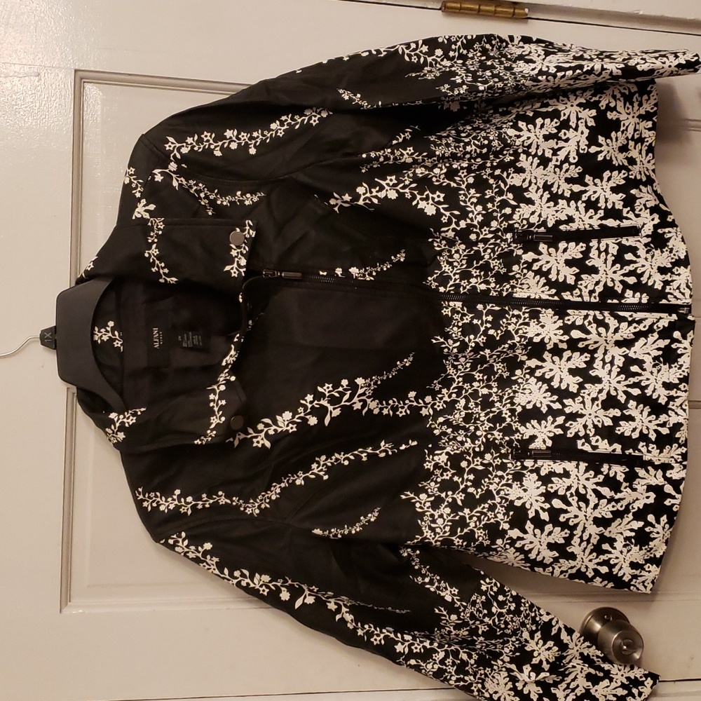 Alfani Leather Moto Jacket 2X NWT!